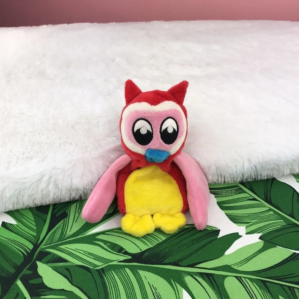Owl Colorful Pink Red Yellow Small Dog Toy